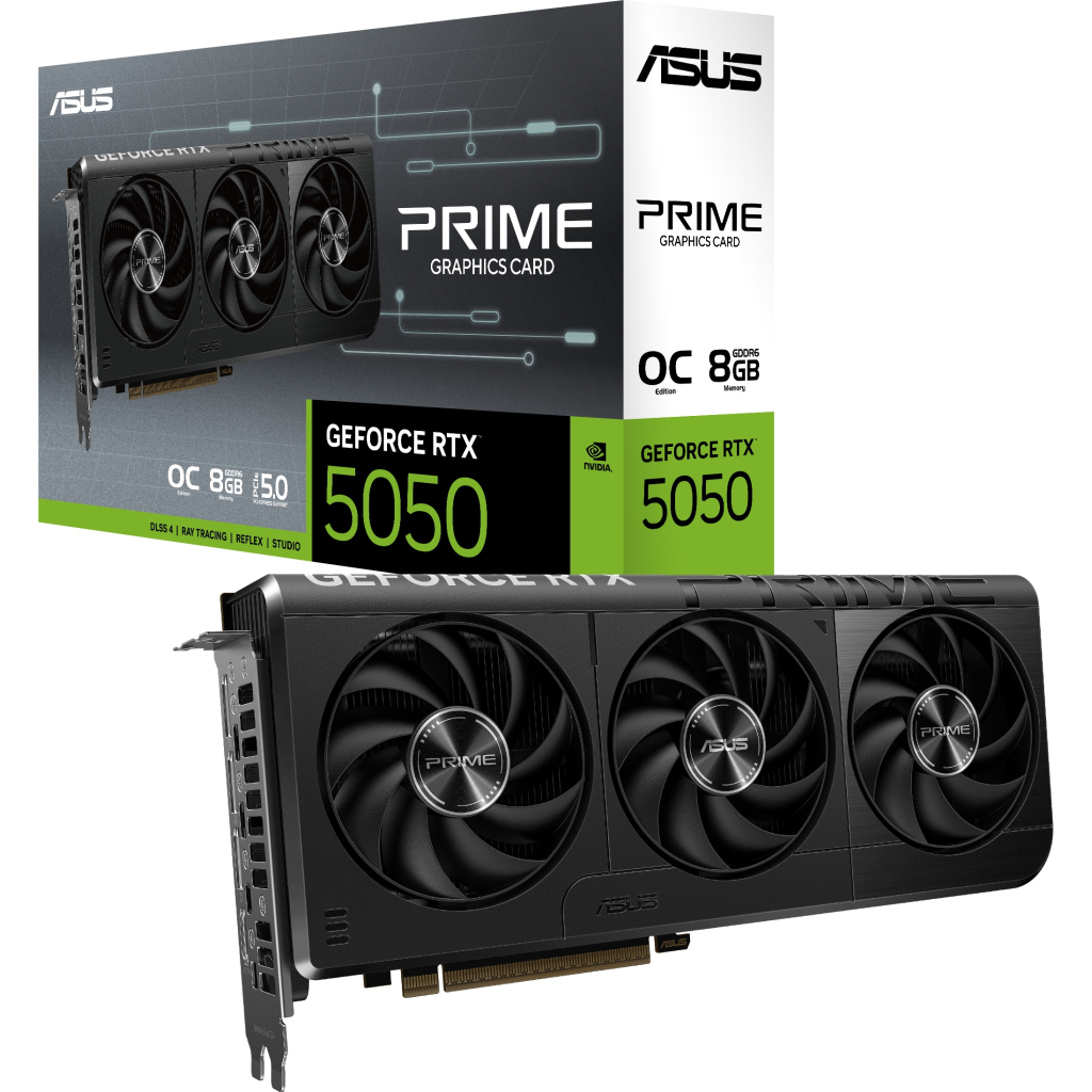 Відеокарта ASUS GeForce RTX5050 8Gb PRIME OC (PRIME-RTX5050-O8G) - фото 4 Відеокарта ASUS GeForce RTX5050 8Gb PRIME OC (PRIME-RTX5050-O8G) - фото 4