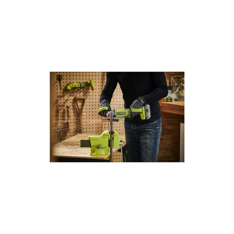 Шліфувальна машина Ryobi ONE+ RAG18125-1C40S 125мм, 18V, 1х4А·год 9000об/хв, сумка (5133005643) - фото 3