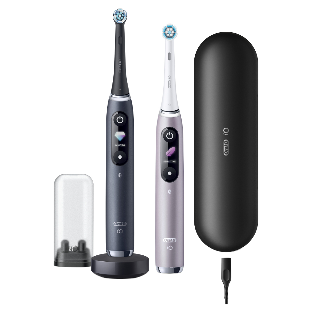 Електрична зубна щітка Oral-B Series 9 DUO iOM9d.2J2.2AD Рожева+Чорна (2) (4210201411574) Електрична зубна щітка Oral-B Series 9 DUO iOM9d.2J2.2AD Рожева+Чорна (2) (4210201411574)