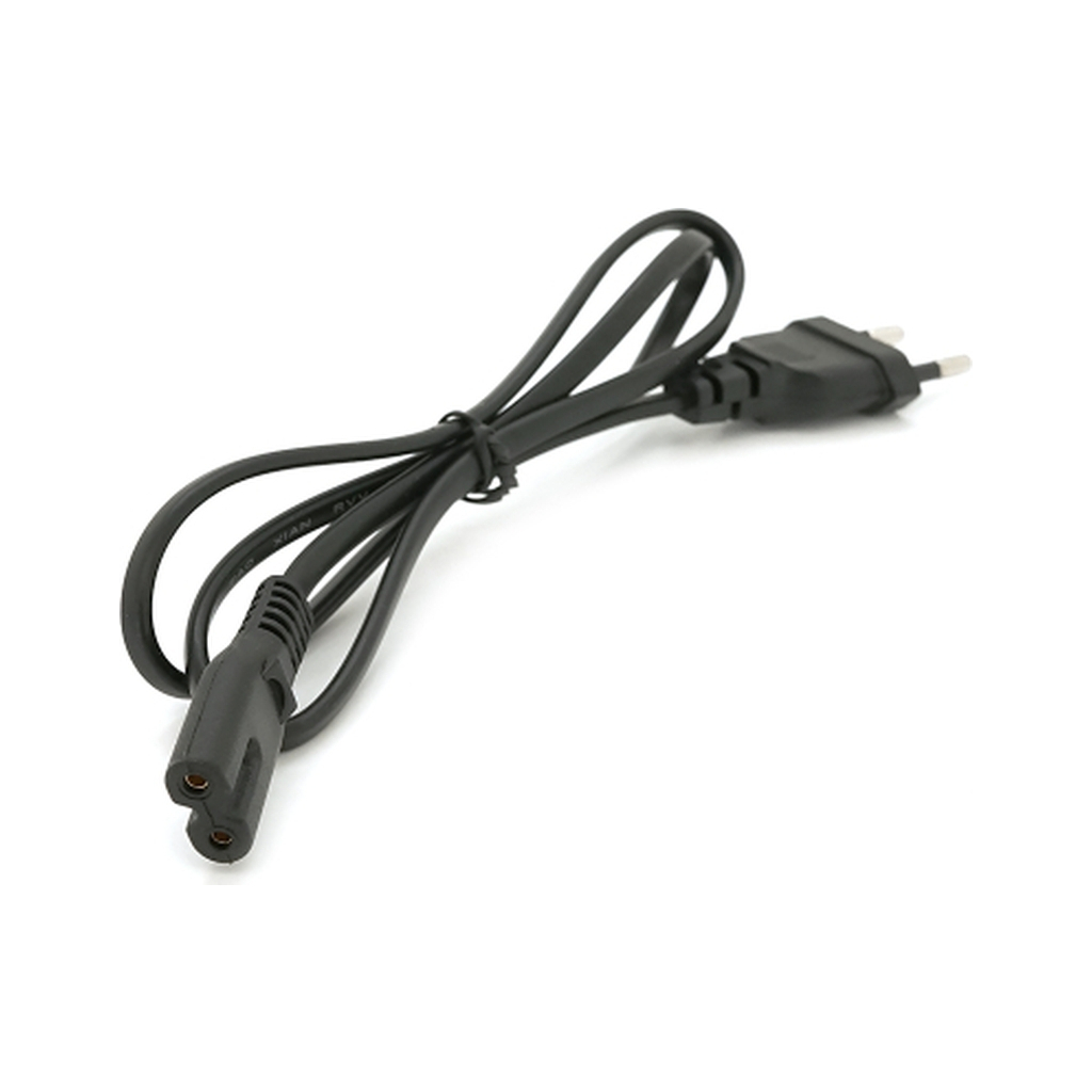 Кабель живлення C7 0.8m 0.5mm2 black Voltronic (PC-184CEE7/16-C7-CCA-1,0) - фото 1