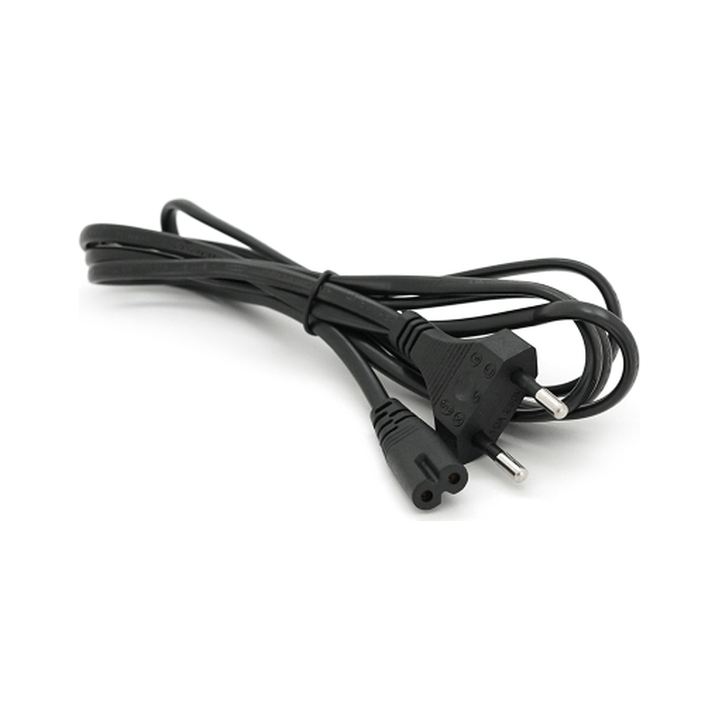 Кабель живлення C7 1.8m 0.5mm2 black Voltronic (PC-184/2 CEE7/16-C7-CCA18)