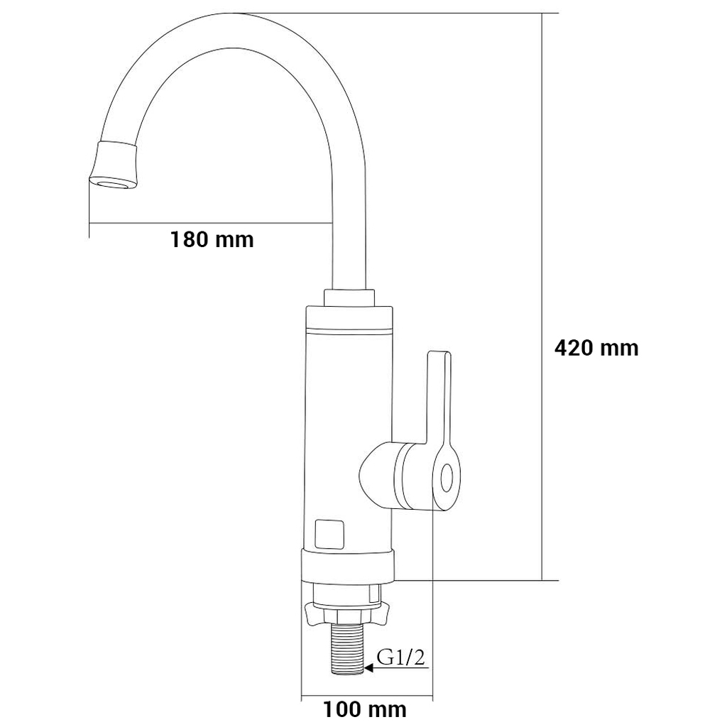 Проточний водонагрівач AQUATICA HZ 3.0кВт 0.4-5бар для кухн (HZ-6B143W) - фото 3 Проточний водонагрівач AQUATICA HZ 3.0кВт 0.4-5бар для кухн (HZ-6B143W) - фото 3