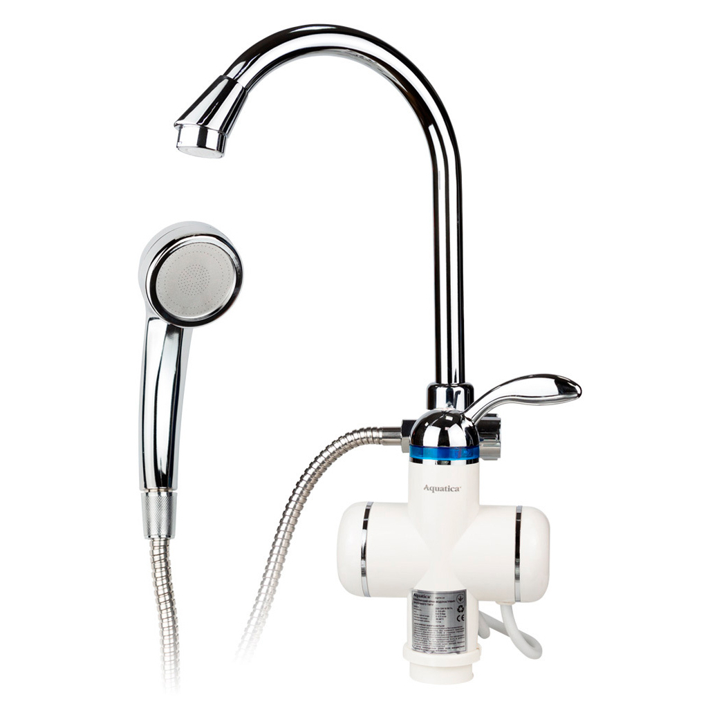 Проточний водонагрівач AQUATICA LZ 3.0кВт 0.4-5бар для ванн (9795203) - фото 1