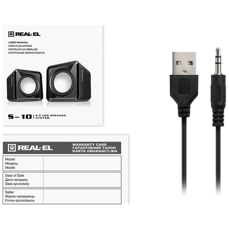 Акустична система REAL-EL S-10 USB Black (EL121100020) - фото 10