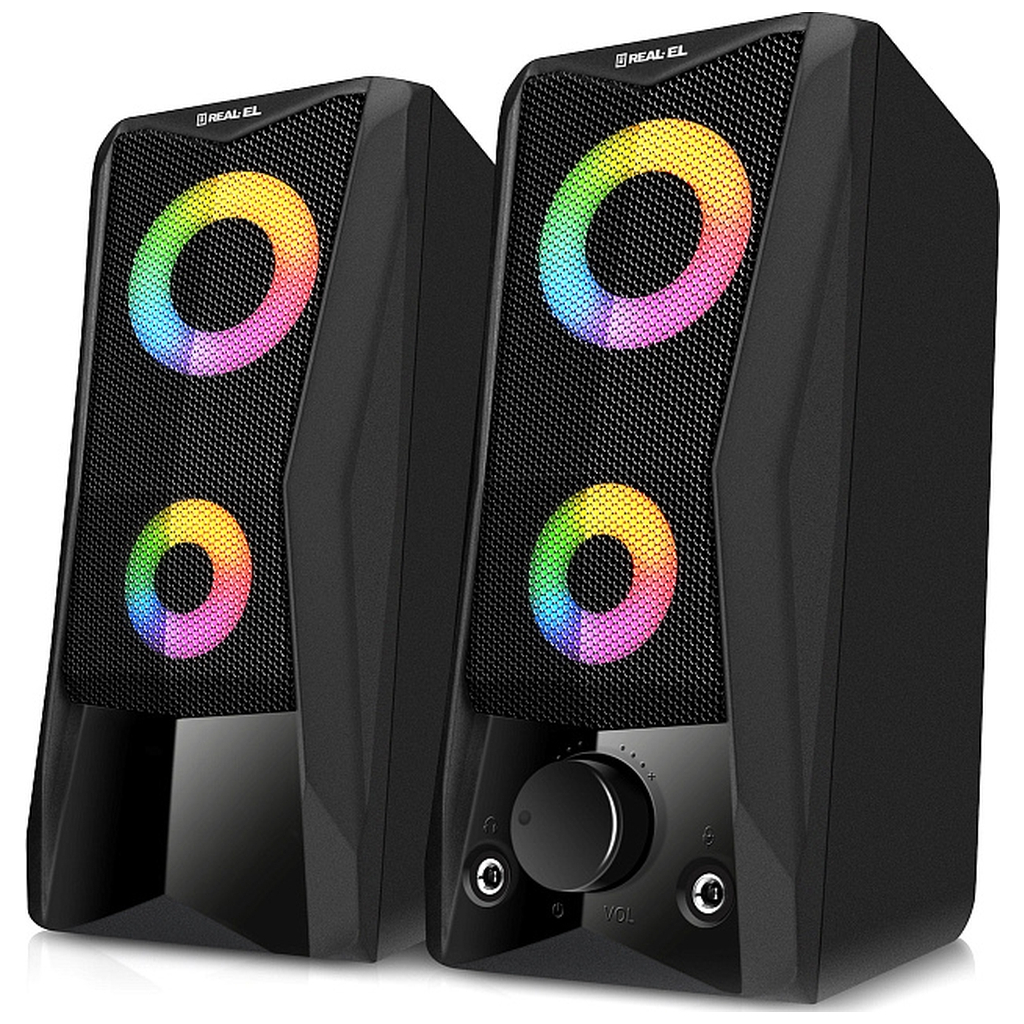 Акустична система REAL-EL S-107 USB Black (EL121100017)