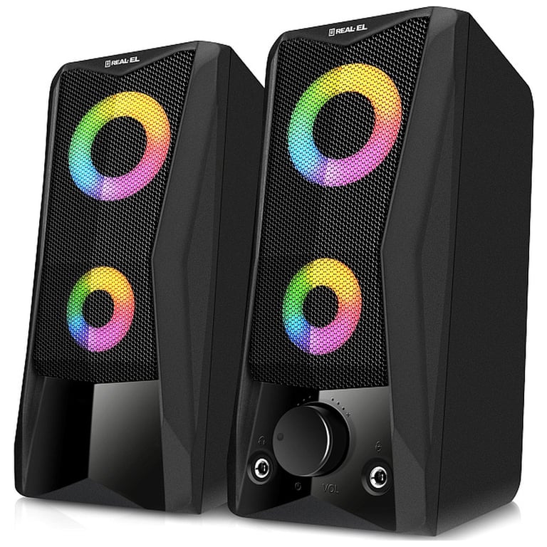 Акустична система REAL-EL S-107 USB Black (EL121100017) - фото 1