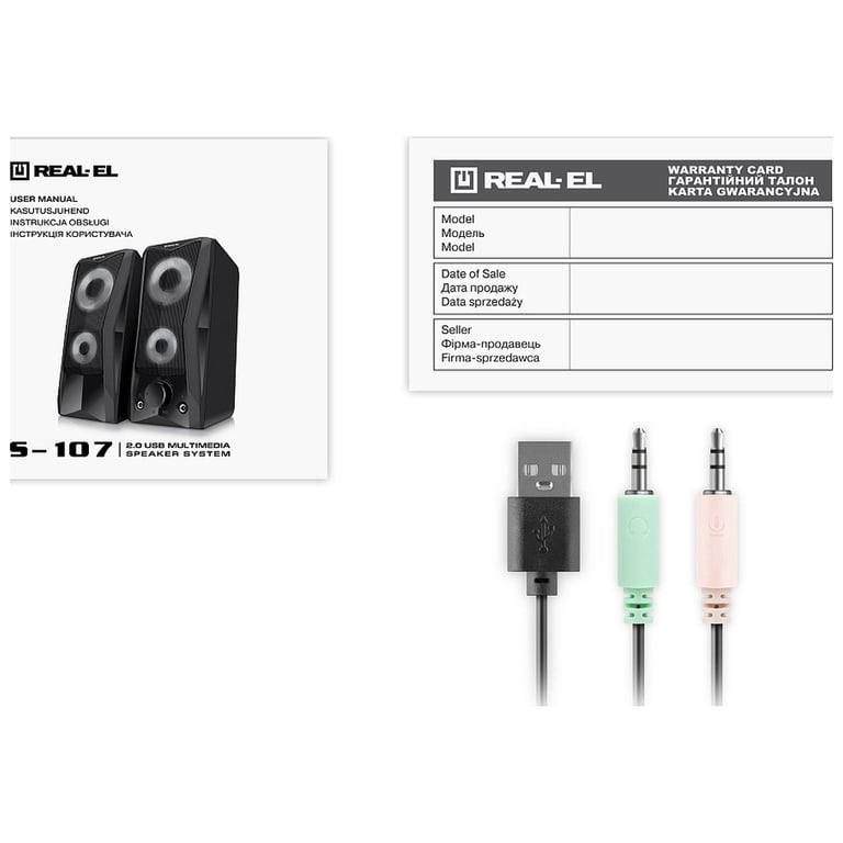 Акустична система REAL-EL S-107 USB Black (EL121100017) - фото 11