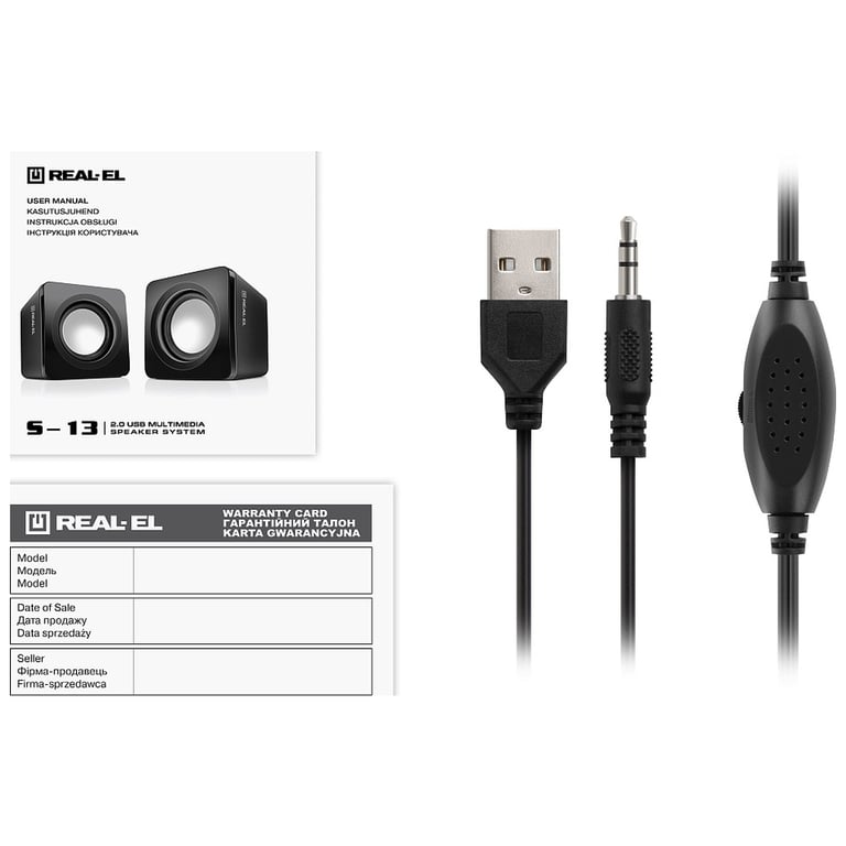 Акустична система REAL-EL S-13 USB Black (EL121100021) - фото 9