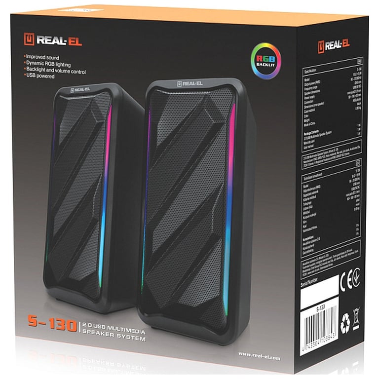 Акустична система REAL-EL S-130 USB Black (EL121100018) - фото 10