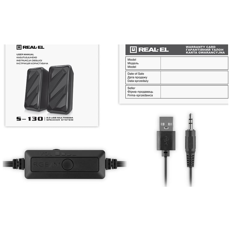 Акустична система REAL-EL S-130 USB Black (EL121100018) - фото 9
