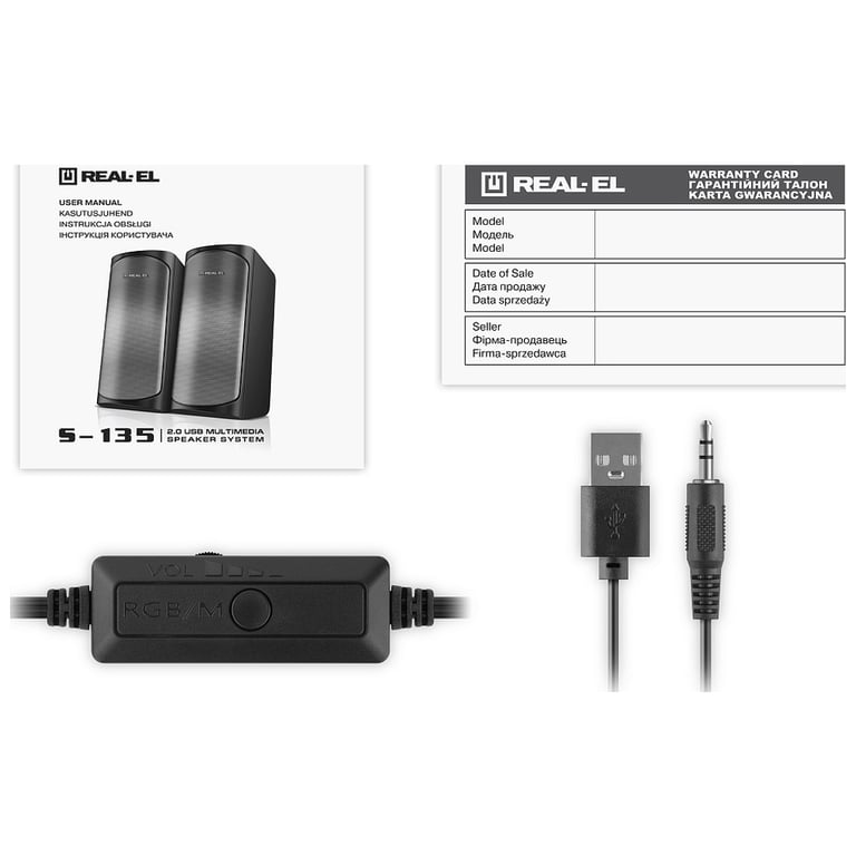 Акустична система REAL-EL S-135 USB Black (EL121100019) - фото 4