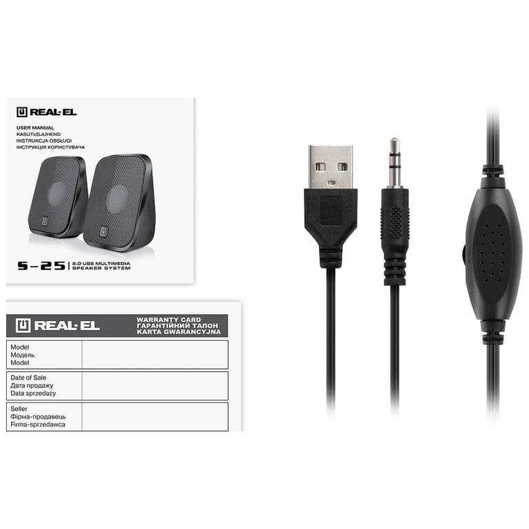 Акустична система REAL-EL S-25 USB Black (EL121100022) - фото 11