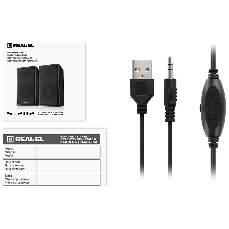 Акустична система REAL-EL S-202 USB Black (EL121200019) - фото 9
