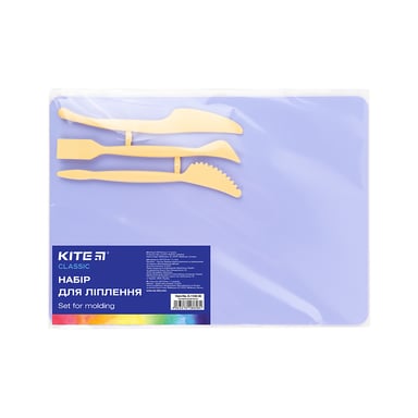 Дошка для пластиліну Kite набір Classic дошка + 3 стеки, бузковий (K-1140-36) - фото 1