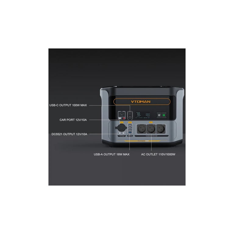 Зарядна станція Vtoman FlashSpeed 1000 PB-85 1000W 828Wh (FlashSpeed 1000) - фото 7
