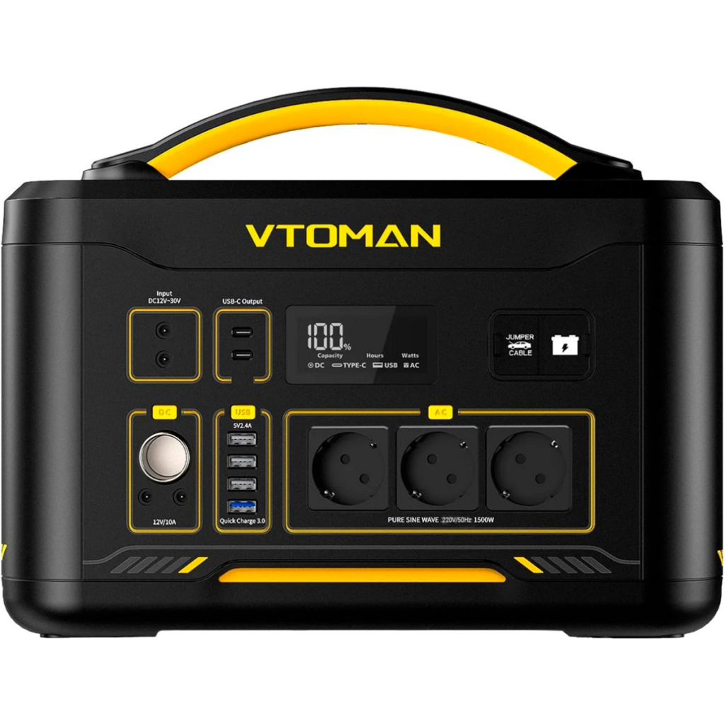 Зарядна станція Vtoman Jump 1500X PB-22 1500W 828Wh (Jump 1500X) - фото 1