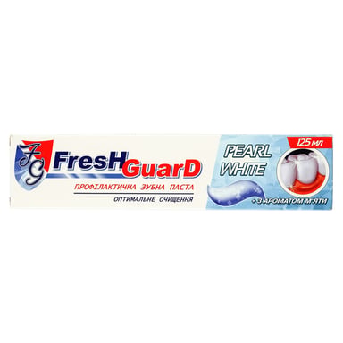 Зубна паста Fresh Guard Pearl White 125 мл (3800031756016) - фото 1