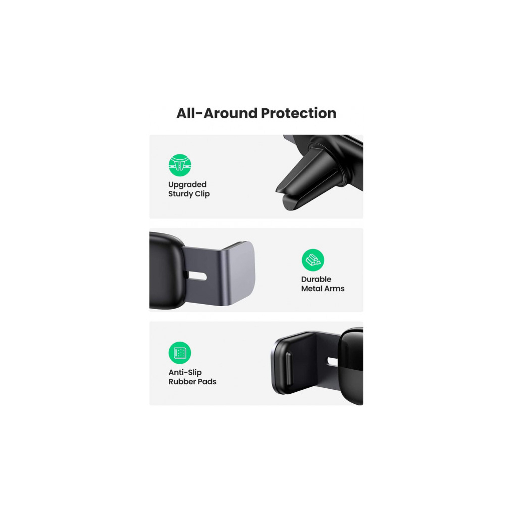 Універсальний автотримач Ugreen LP120 4.7-7.2" (10422) - фото 5 Універсальний автотримач Ugreen LP120 4.7-7.2" (10422) - фото 5