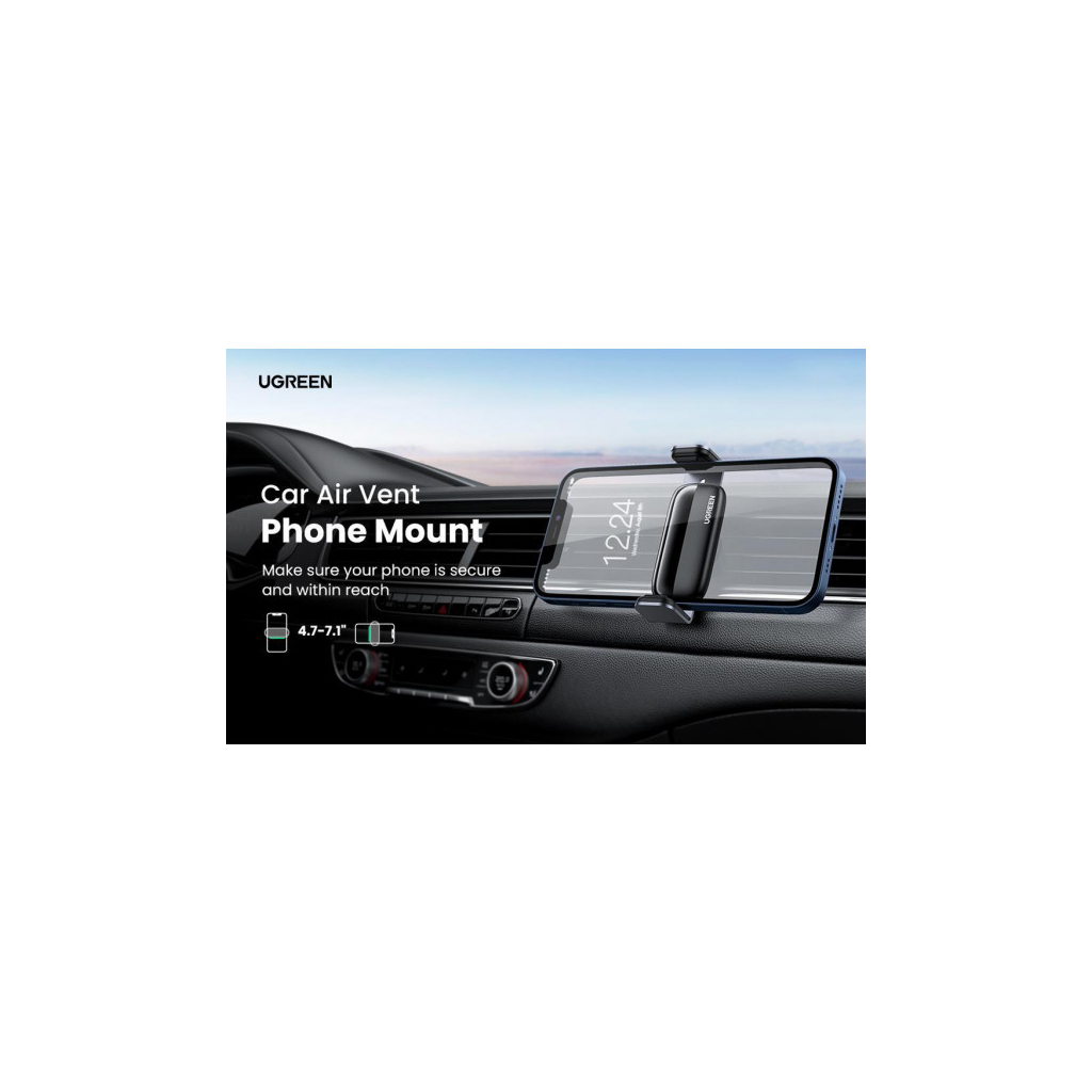 Універсальний автотримач Ugreen LP120 4.7-7.2" (10422) - фото 8 Універсальний автотримач Ugreen LP120 4.7-7.2" (10422) - фото 8