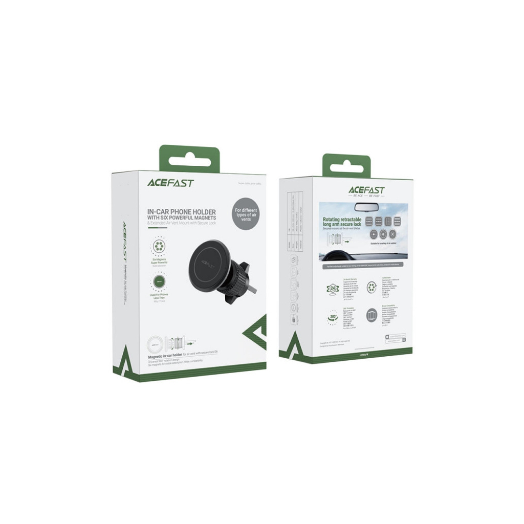 Універсальний автотримач Acefast D6 air outlet magnetic (6974316281160) - фото 5 Універсальний автотримач Acefast D6 air outlet magnetic (6974316281160) - фото 5