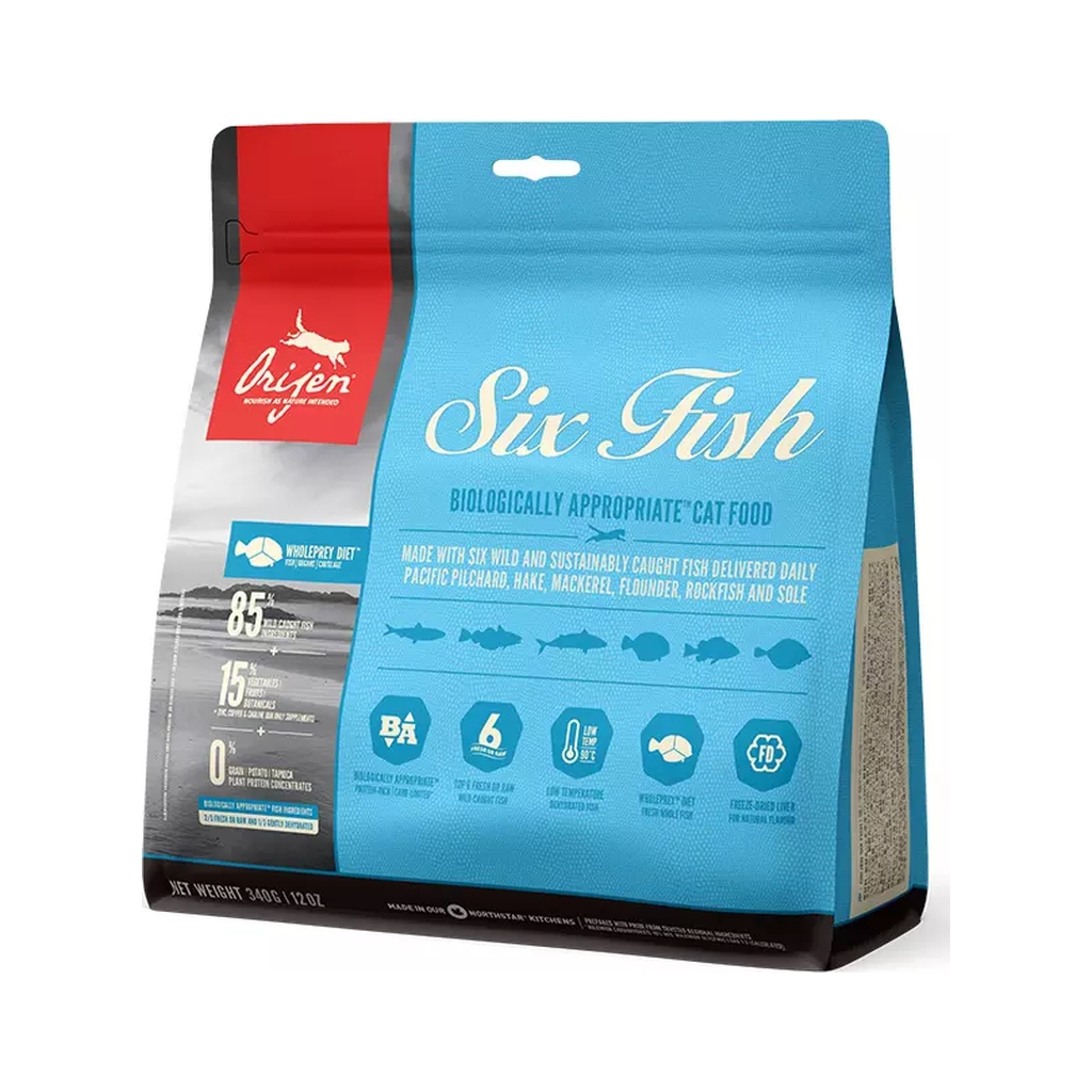 Сухий корм для кішок Orijen 6 Fish Cat&kitten 340 г (0064992281342) - фото 1 Сухий корм для кішок Orijen 6 Fish Cat&kitten 340 г (0064992281342) - фото 1