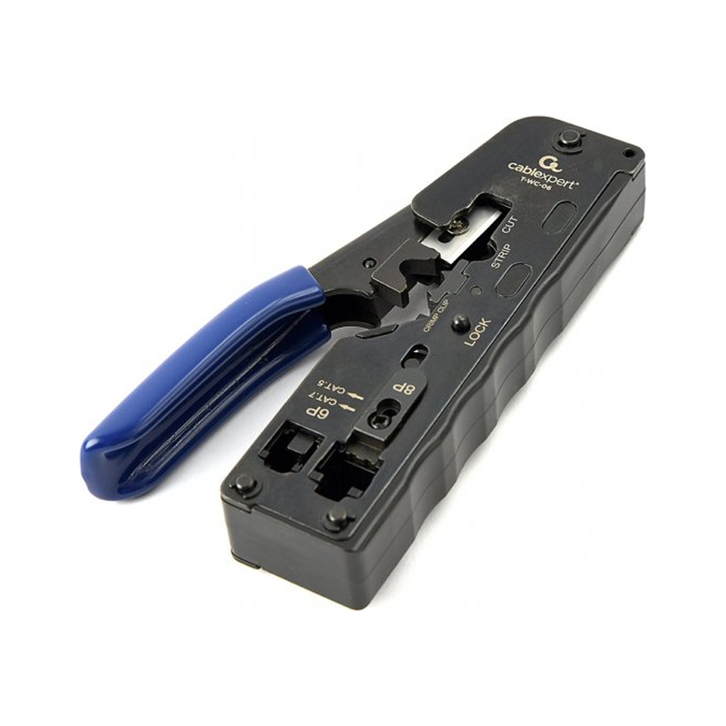 Інструмент RJ45/RJ12/RJ11 обрізає при обтиску Cablexpert (T-WC-06) Інструмент RJ45/RJ12/RJ11 обрізає при обтиску Cablexpert (T-WC-06)