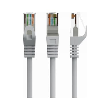 Патч-корд 7.5м UTP cat 6 CU gray Cablexpert (PP6U-CU-7.5M) - фото 1
