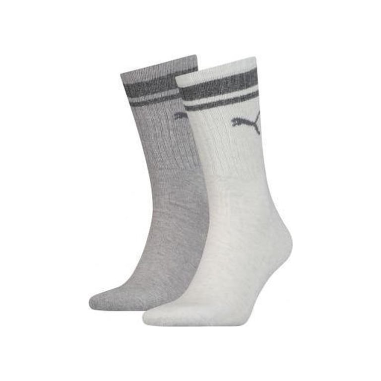 Шкарпетки Puma Crew Heritage Stripe Unisex 261058001-002 світло-сірий 43-46 (8718824801063) - фото 3