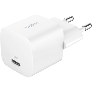Зарядний пристрій Belkin USB-C PD25W PPS white (WCA012KQWH) - фото 1