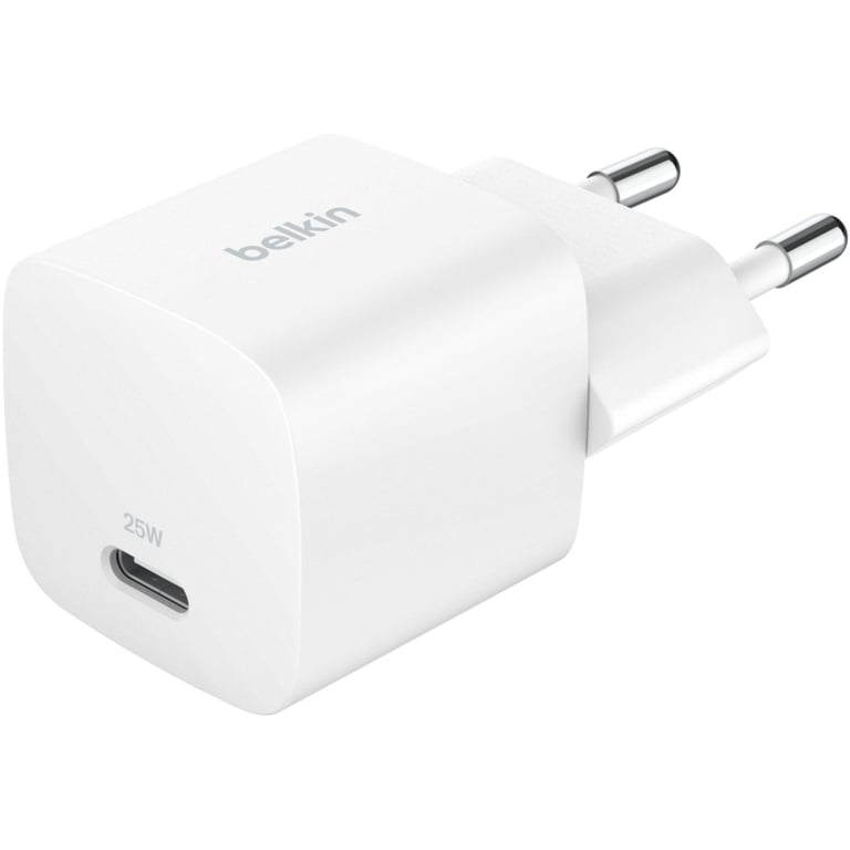 Зарядний пристрій Belkin USB-C PD25W PPS white (WCA012KQWH) - фото 1
