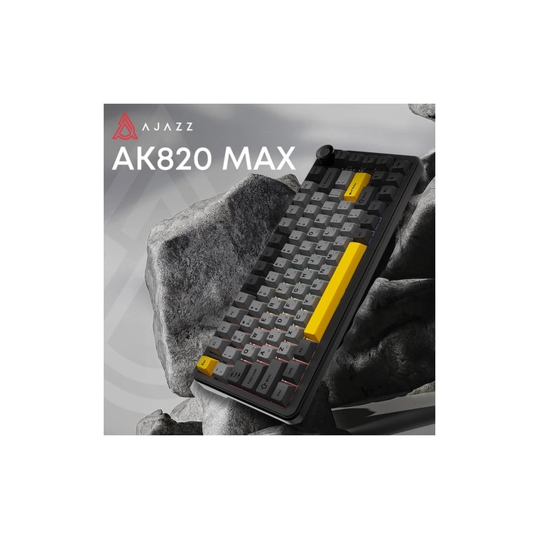 Клавіатура Ajazz AK820 MAX PLUS Daydream Switch RGB Wireless/Bluetooth/USB Black (AK820MAX-DD-BGY) - фото 3