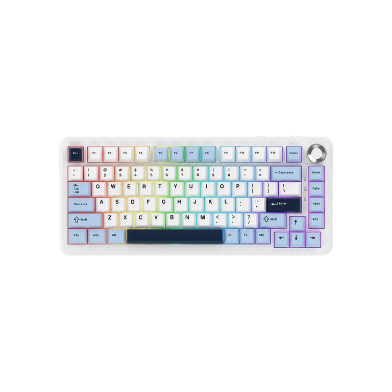 Клавіатура Ajazz AK820 MAX PLUS Daydream Switch RGB Wireless/Bluetooth/USB White (AK820MAX-DD-BWD) - фото 1