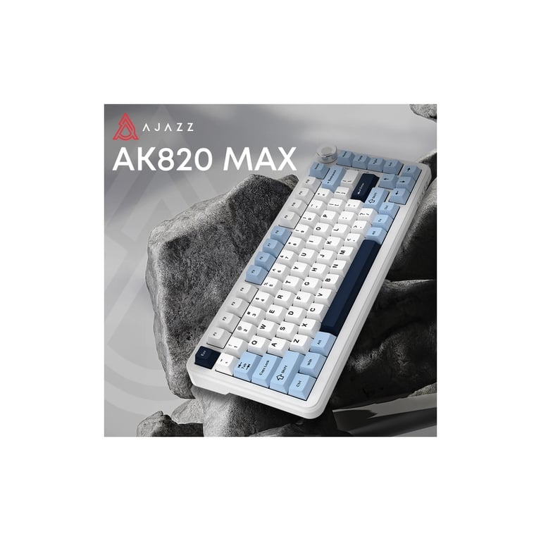 Клавіатура Ajazz AK820 MAX PLUS Daydream Switch RGB Wireless/Bluetooth/USB White (AK820MAX-DD-BWD) - фото 3