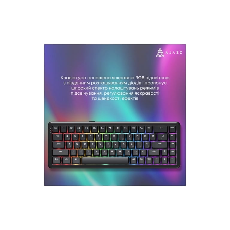 Клавіатура Ajazz AK680 MAX Magnetic Switch RGB USB Black (AK680-WM-B-A) - фото 10