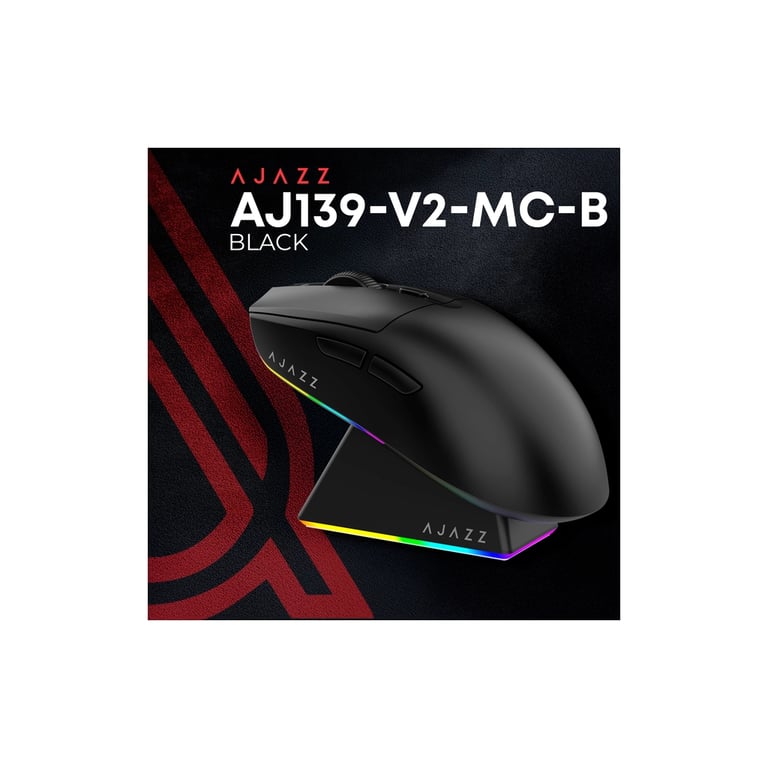 Мишка Ajazz AJ139 V2 MC Wireless/Bluetooth/USB Black (AJ139-V2-MC-B) - фото 7
