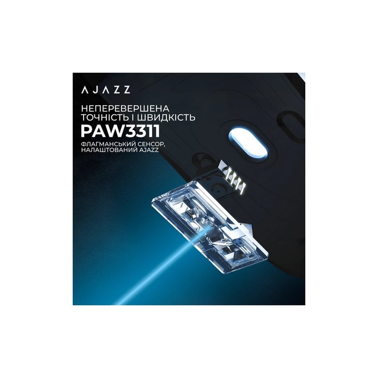 Мишка Ajazz AJ139 V2 MC Wireless/Bluetooth/USB Black (AJ139-V2-MC-B) - фото 9