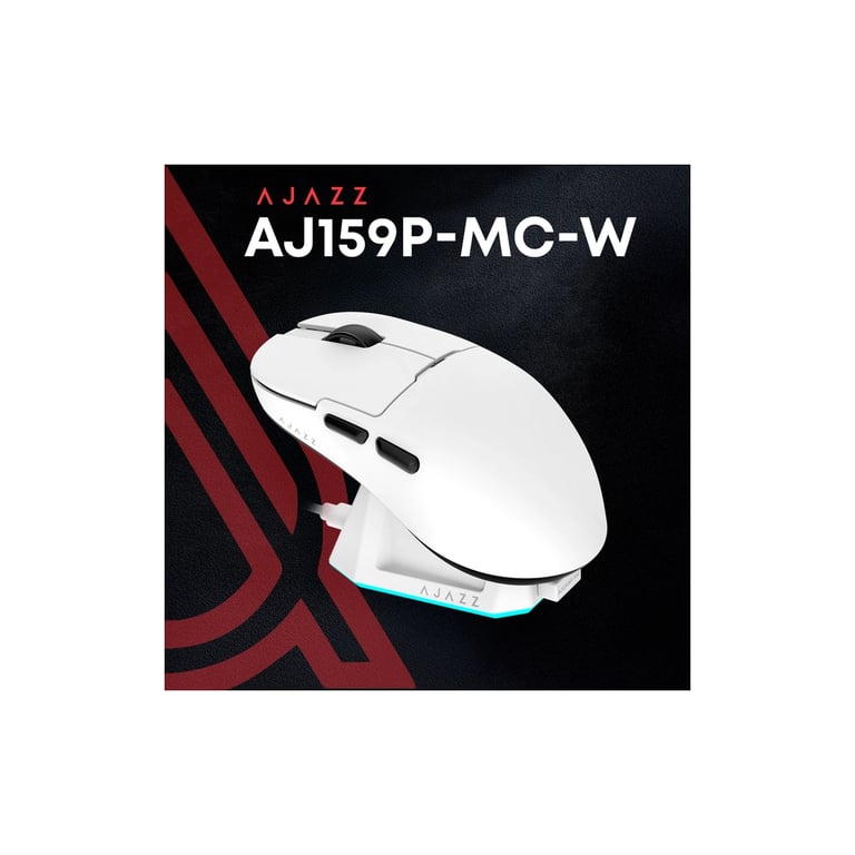 Мишка Ajazz AJ159P MC Wireless/Bluetooth/USB Charging Dock White (AJ159P-MC-W) - фото 6