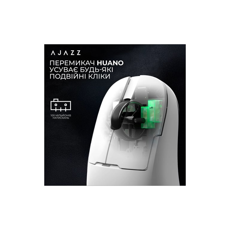 Мишка Ajazz AJ159PRO Wireless/Bluetooth/USB Charging Dock White (AJ159-PRO-W) - фото 9