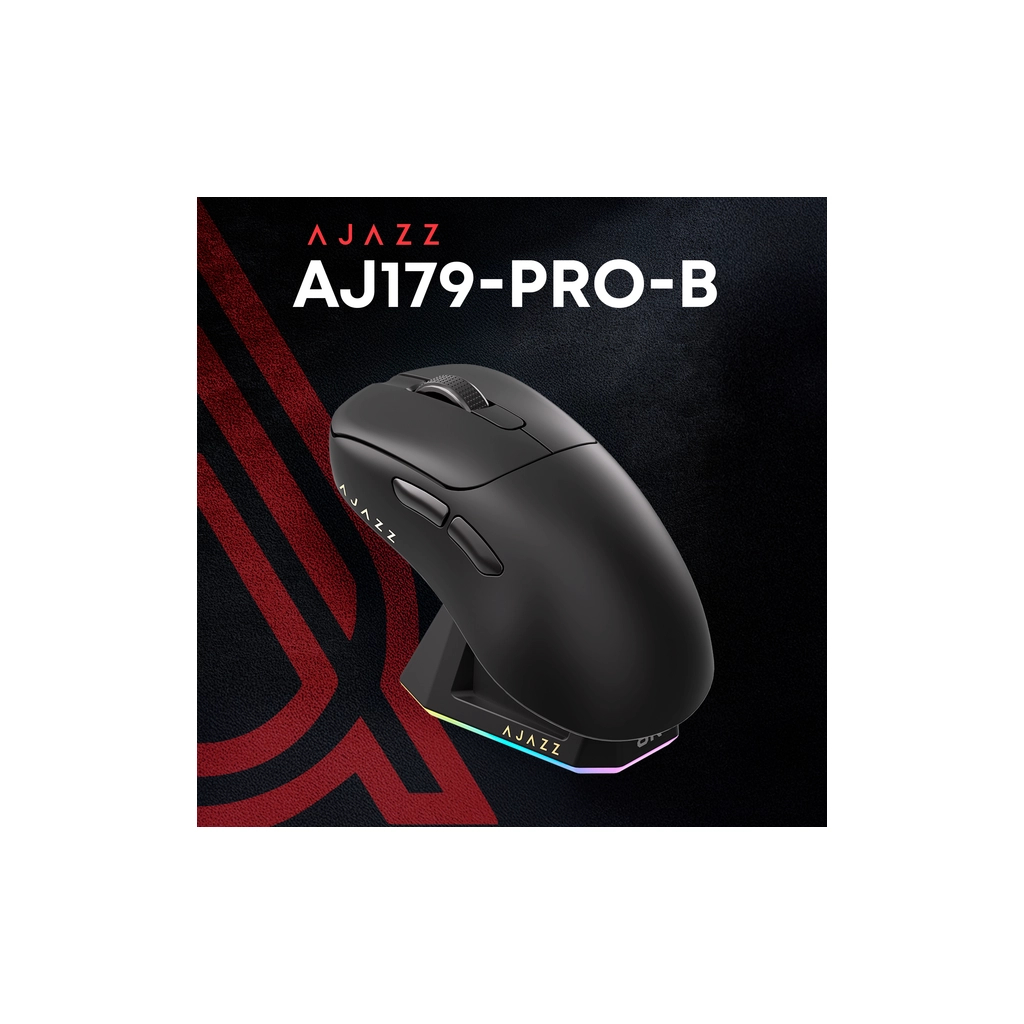 Мишка Ajazz AJ179PRO Wireless/Bluetooth/USB Charging Dock Black (AJ179-PRO-B) - фото 6 Мишка Ajazz AJ179PRO Wireless/Bluetooth/USB Charging Dock Black (AJ179-PRO-B) - фото 6