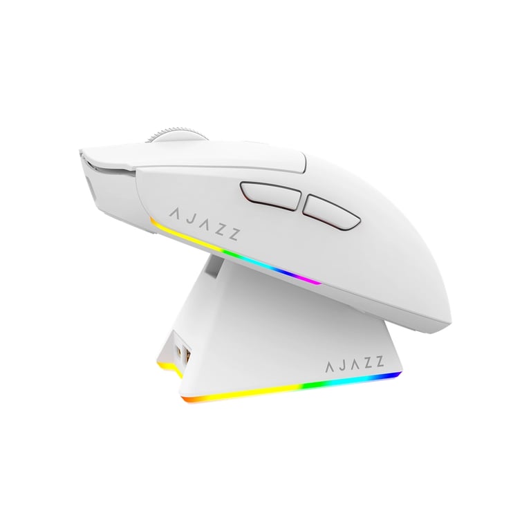 Мишка Ajazz AJ139 V2 MC Wireless/Bluetooth/USB White (AJ139-V2-MC-W) - фото 1