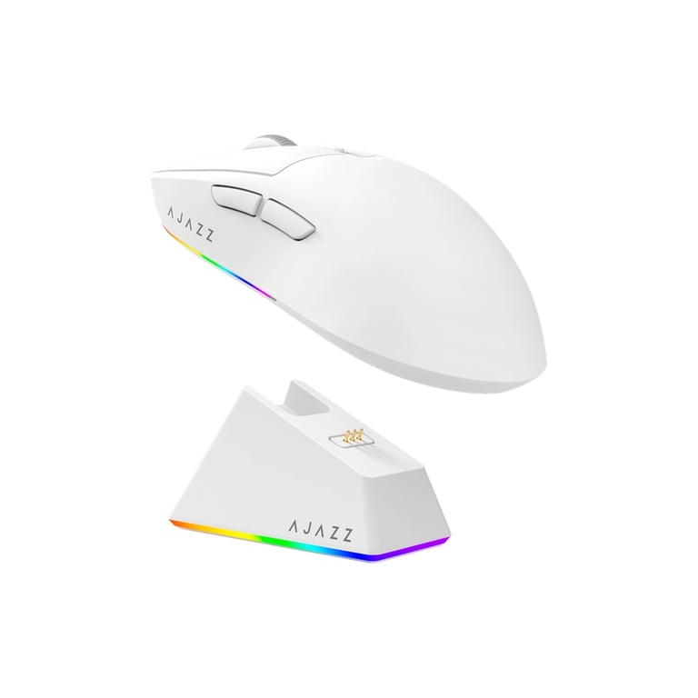 Мишка Ajazz AJ139 V2 MC Wireless/Bluetooth/USB White (AJ139-V2-MC-W) - фото 2