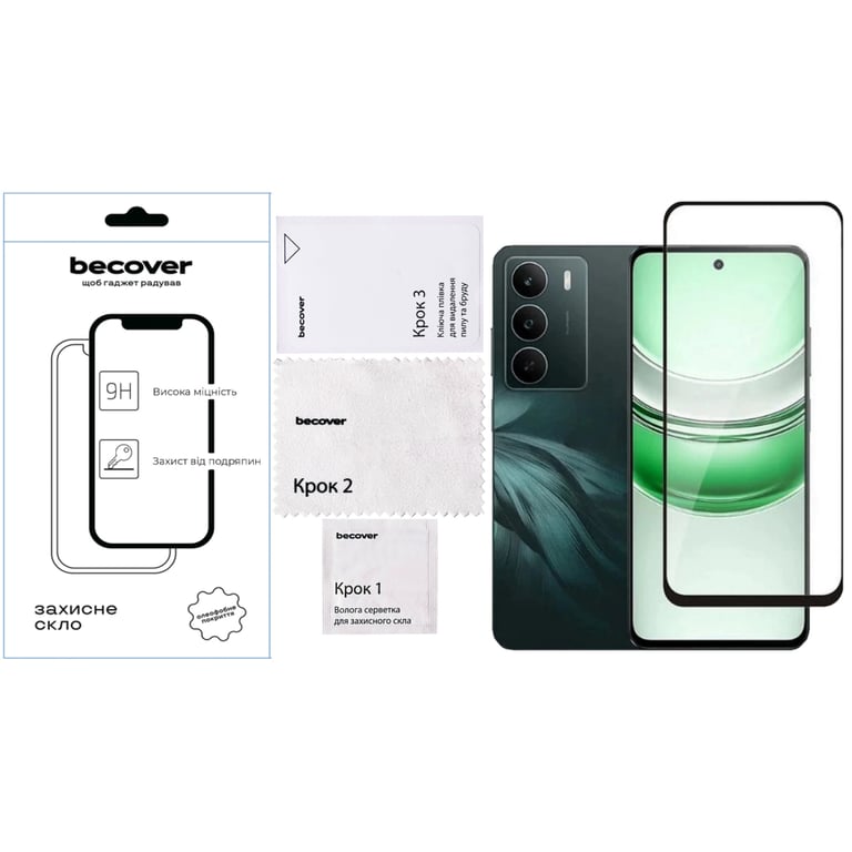 Скло захисне BeCover Realme C71 Black (713728) - фото 2