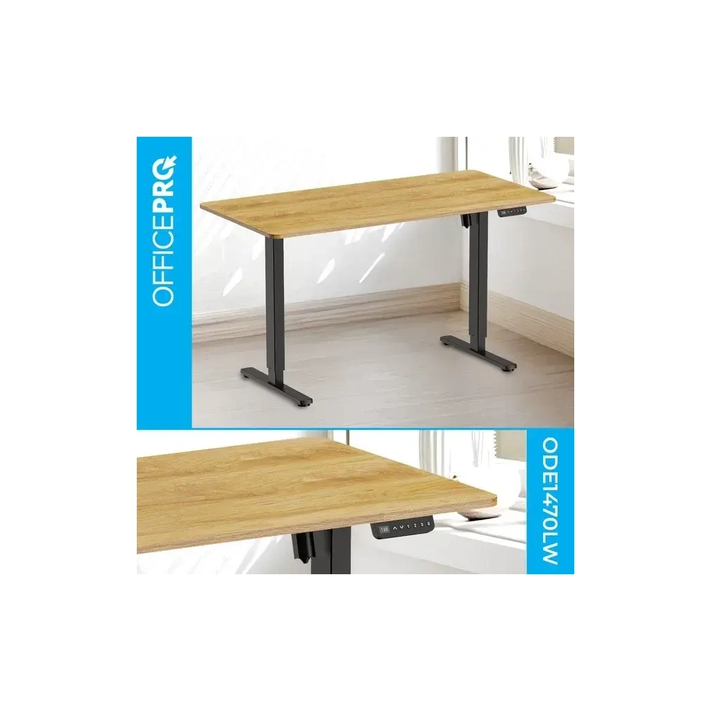 Комп’ютерний стіл OfficePro ODE1470LWW Light Wood/White (ODE1470LWW)