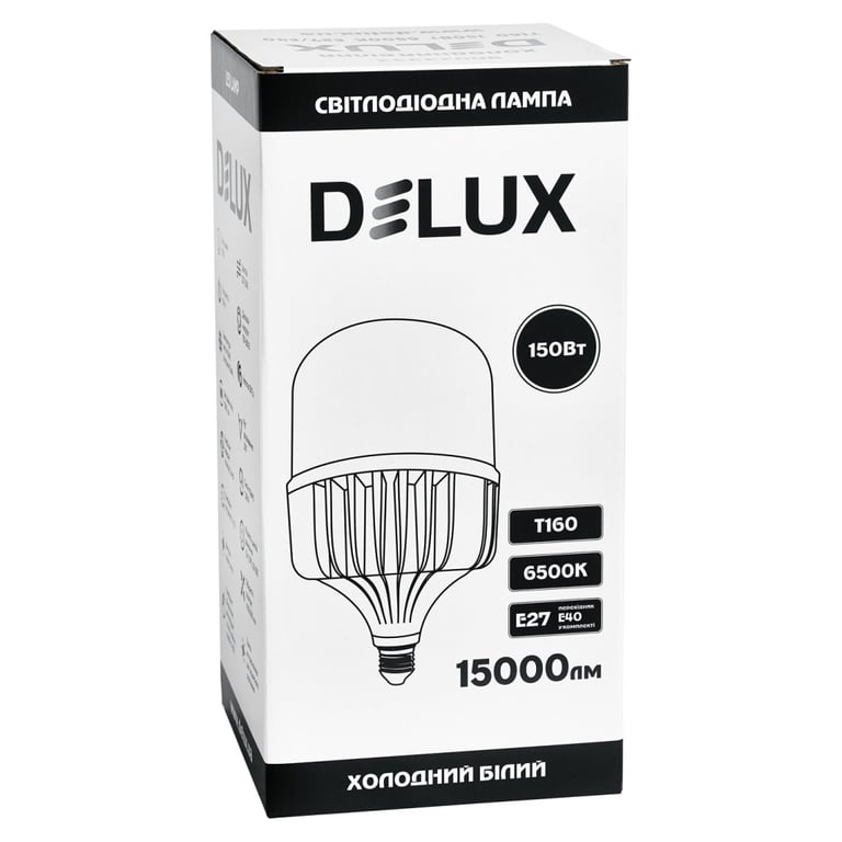 Лампочка Delux T160 150Вт Е27/E40 6500K 230В (90023332) - фото 2