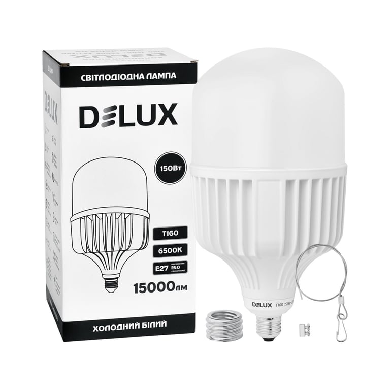 Лампочка Delux T160 150Вт Е27/E40 6500K 230В (90023332) - фото 3