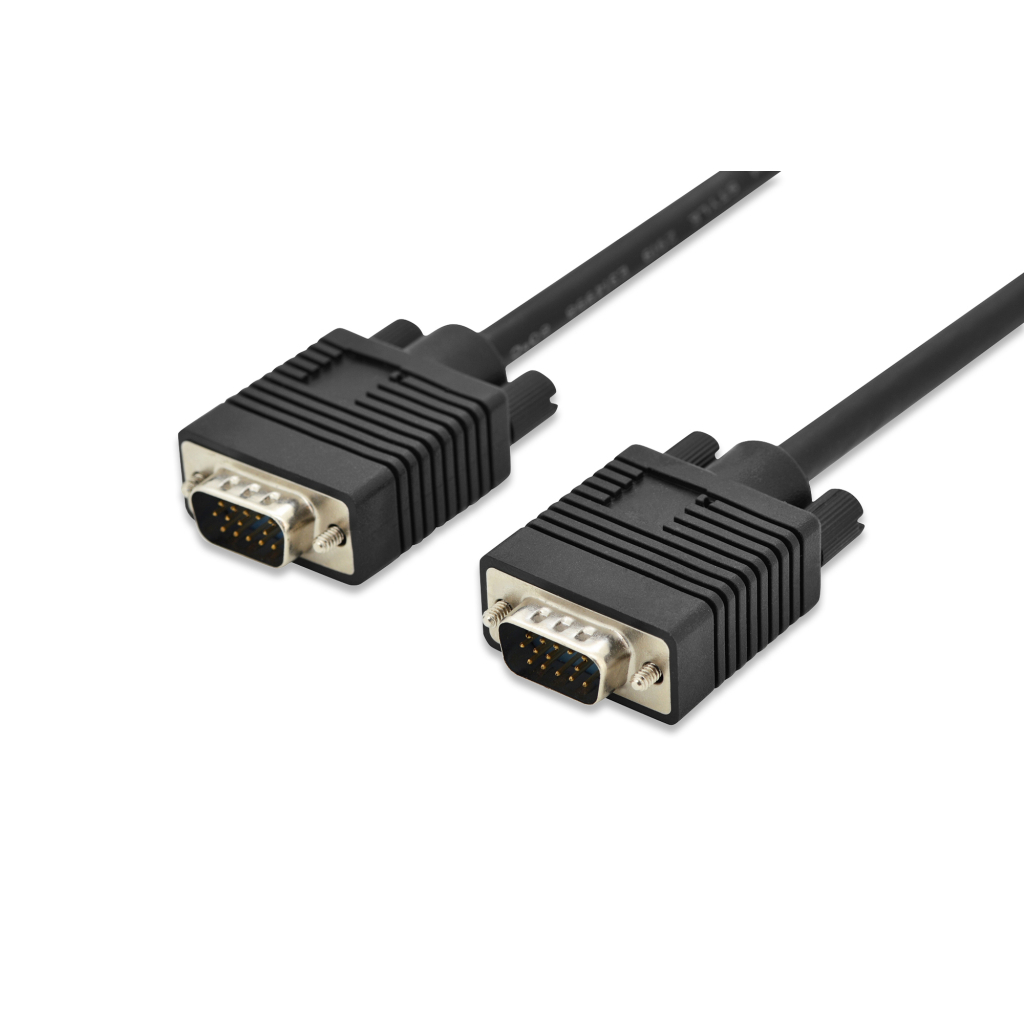 Кабель мультимедійний VGA M to VGA M 3.0m black Digitus (AK-310103-030-S) - фото 1