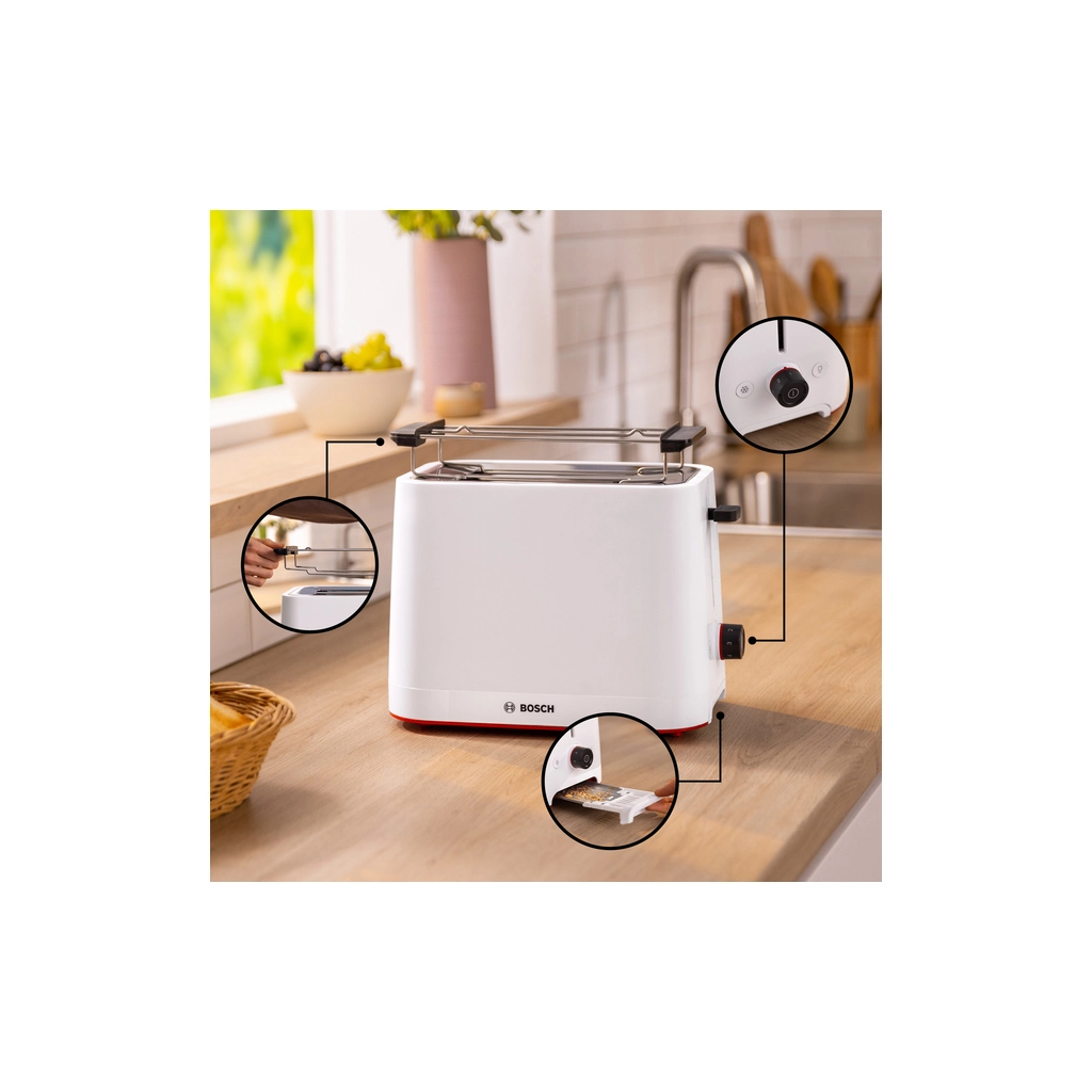 Тостер Bosch TAT3M121 - фото 7 Тостер Bosch TAT3M121 - фото 7