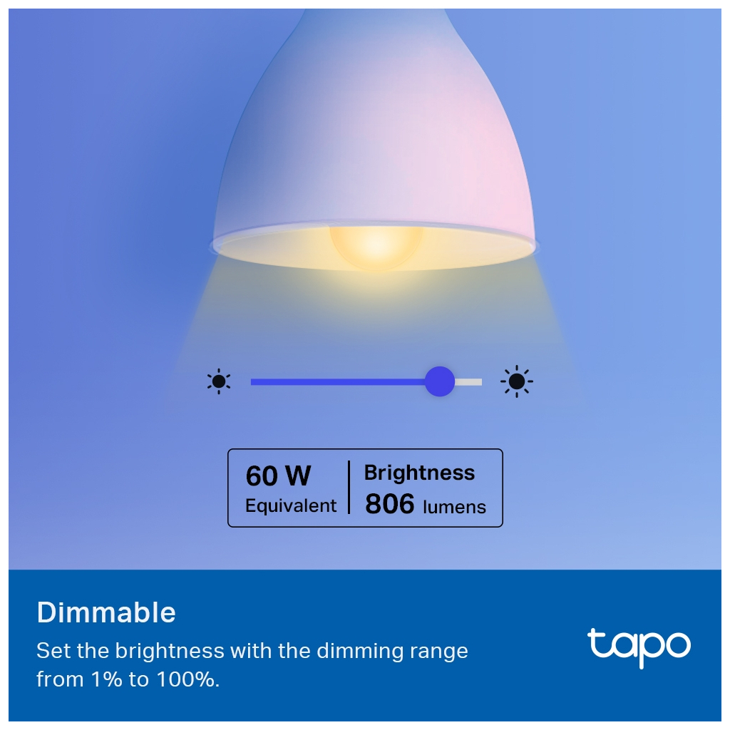 Розумна лампочка TP-Link Tapo L530E (2-Pack) N300 (TAPO-L530E-2-PACK) - фото 6 Розумна лампочка TP-Link Tapo L530E (2-Pack) N300 (TAPO-L530E-2-PACK) - фото 6