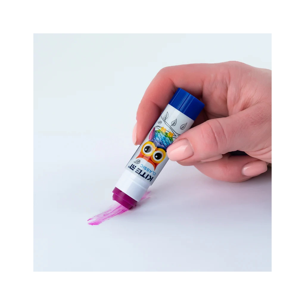 Клей Kite олівець з індикатором PVP Classic, 8 г (K-130) - фото 4 Клей Kite олівець з індикатором PVP Classic, 8 г (K-130) - фото 4