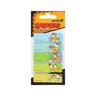 Стікер-закладка Kite паперова з малюнком Garfield, 100 шт, 5х15х50 мм, прямокутна (GF25-480) - фото 1